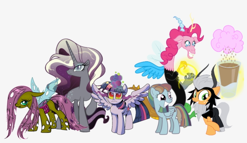 Pony Rarity Princess Luna Princess Celestia Cartoon - Mlp Villains, transparent png