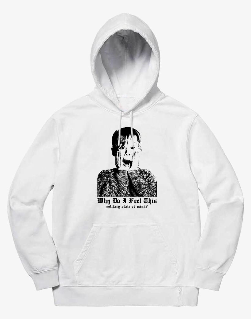 Solitary State Of Mind Hoodie White - Hoodie, transparent png