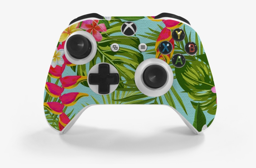 Xbox One S Controller Hawaiian Decal Kit - Game Controller, transparent png