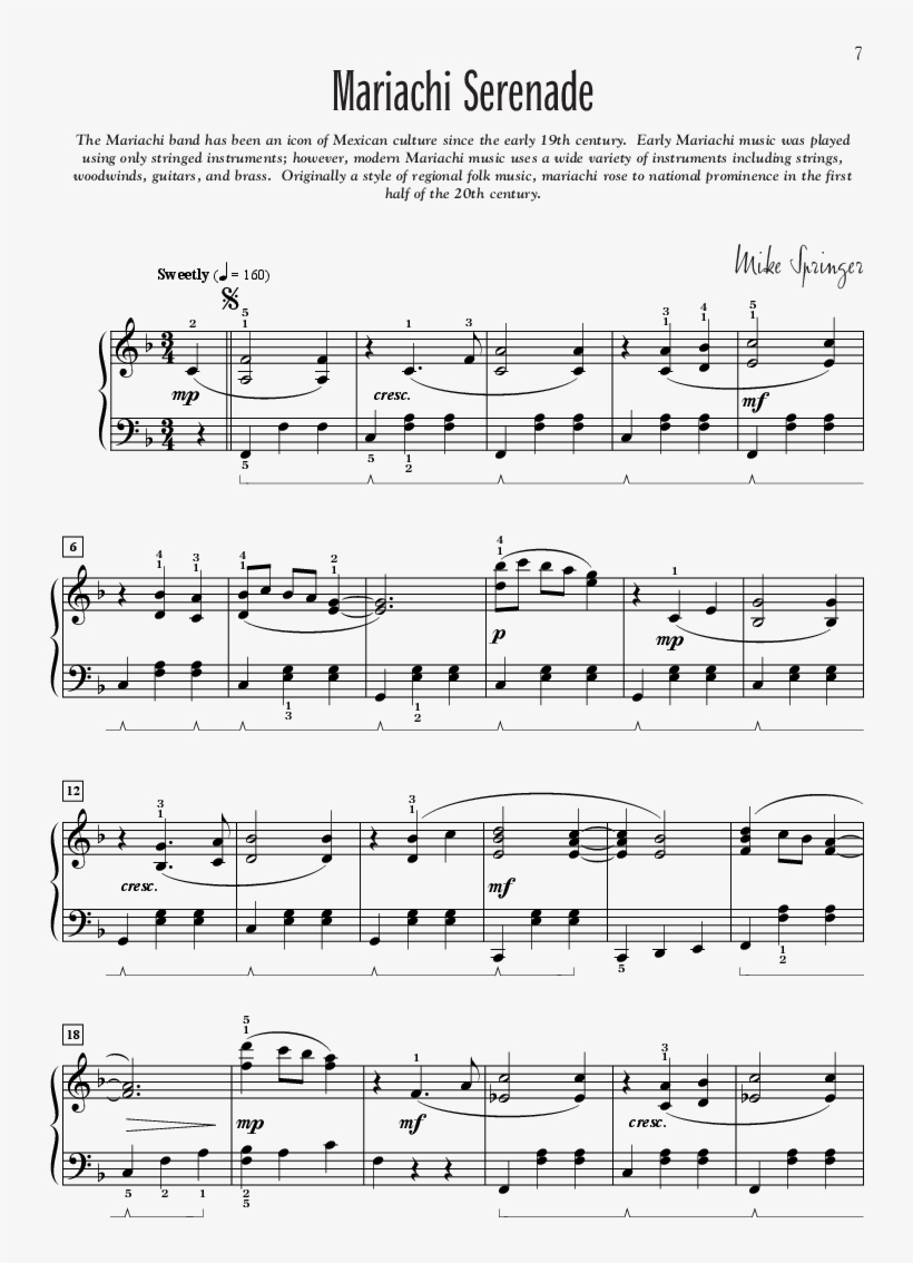 Mexico - Change Is Gonna Come Partition Piano, transparent png