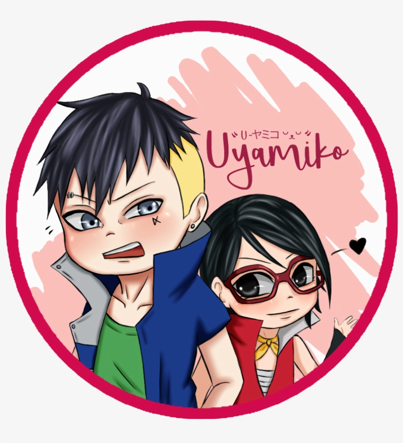 “les Comparto El Último Dibujo Kawasara Que Dibujé, - Kawaki And Sarada, transparent png