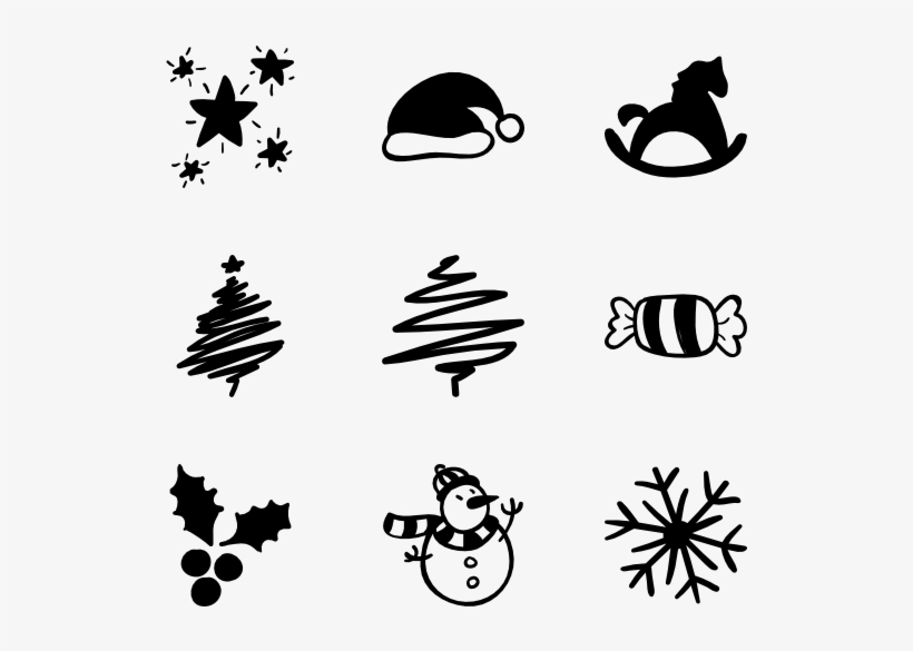 Hand Drawn Xmas - Free Pirate Icons, transparent png