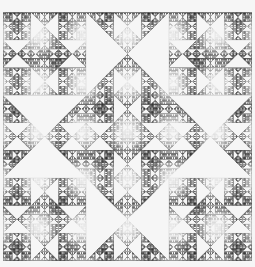 Drawn Fractal Couple - Triangle, transparent png