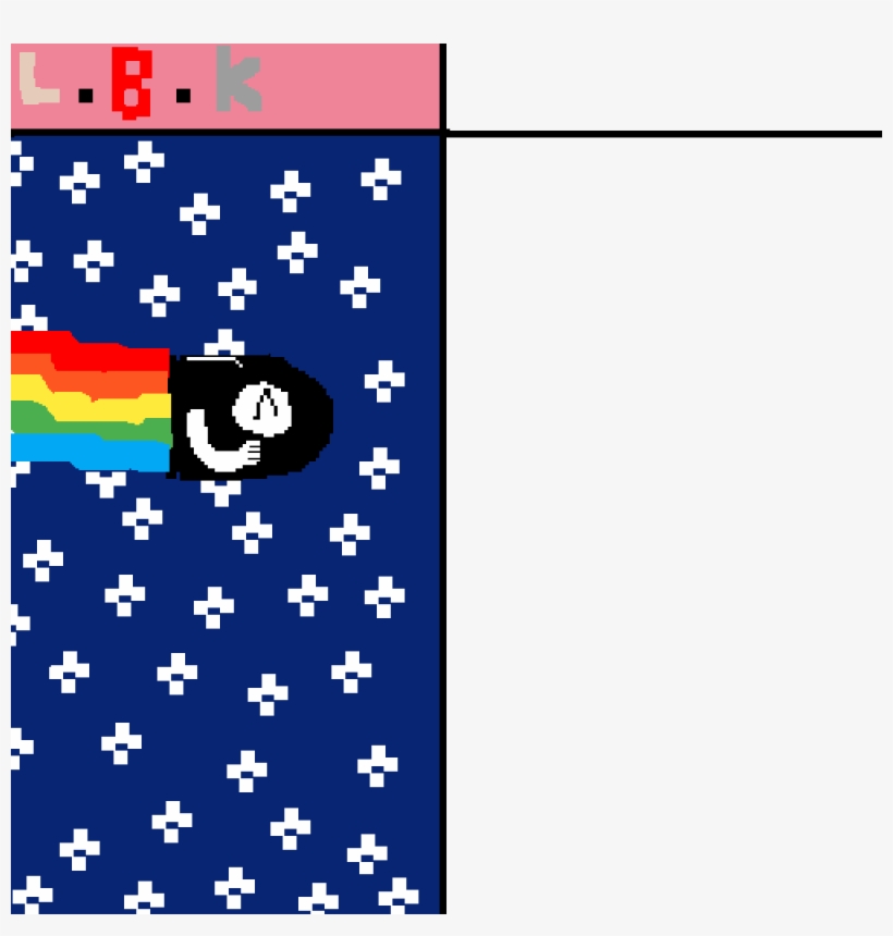 Nyan Bullet Bill - Graphic Design, transparent png