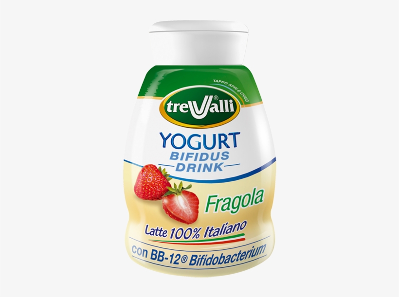 Yogurt Bifidus Drink Fragola - Trevalli, transparent png