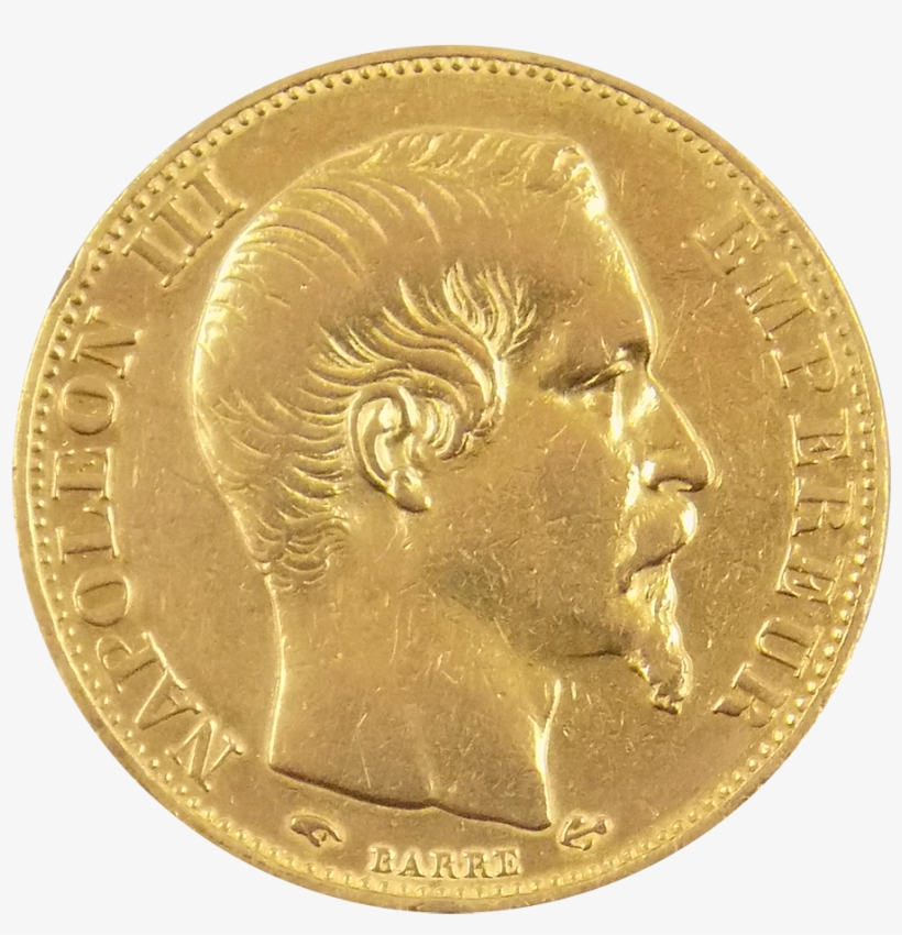 Pre-owned 1856 French Napoleon Iii Wreath 20 Franc - Mac Baren Plumcake, transparent png