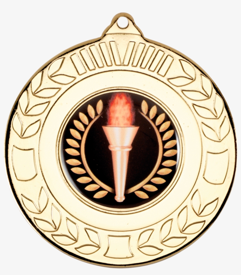 Gold 50mm Round Medal Wreath Design - Super Hero Medal 1st, transparent png