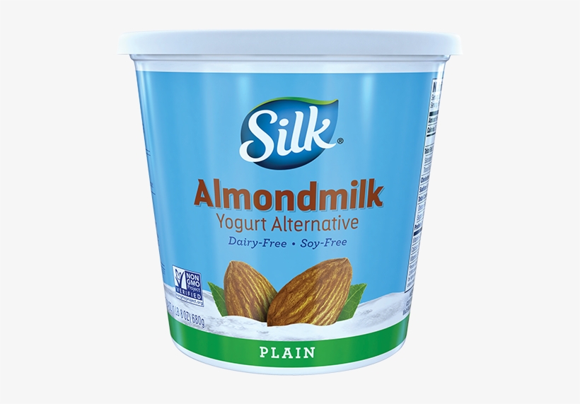 Silk Plain Almond Dairy-free Yogurt Alternative 24 - Silk Plain Almond Milk Yogurt, transparent png
