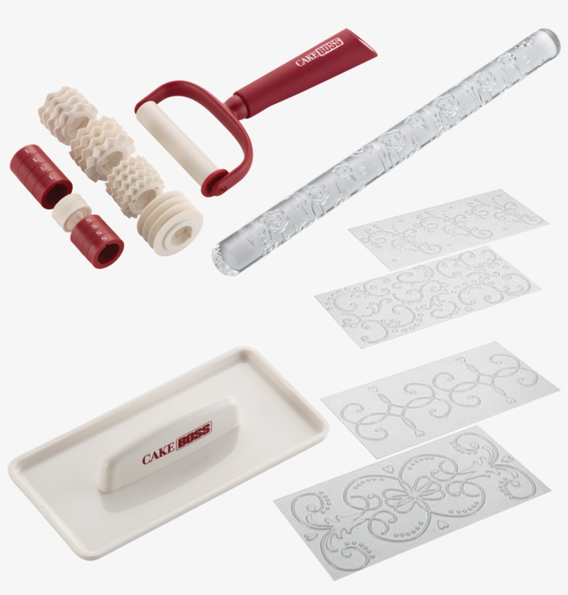 Cake Boss Set Fondant Mats Ribbon Cutter Rolling Pin - Cake Boss, transparent png