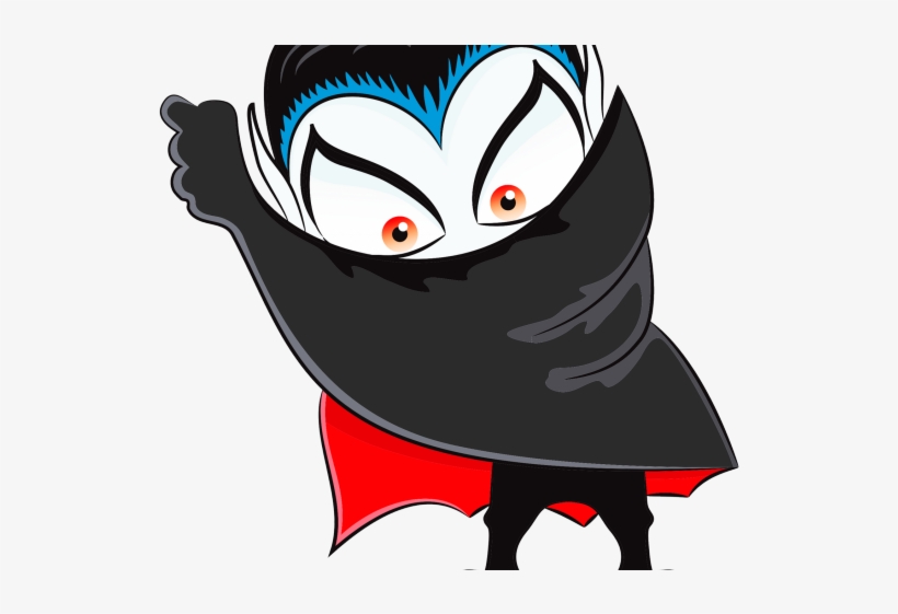 Dracula Clipart Head - Cartoon Vampire No Background, transparent png