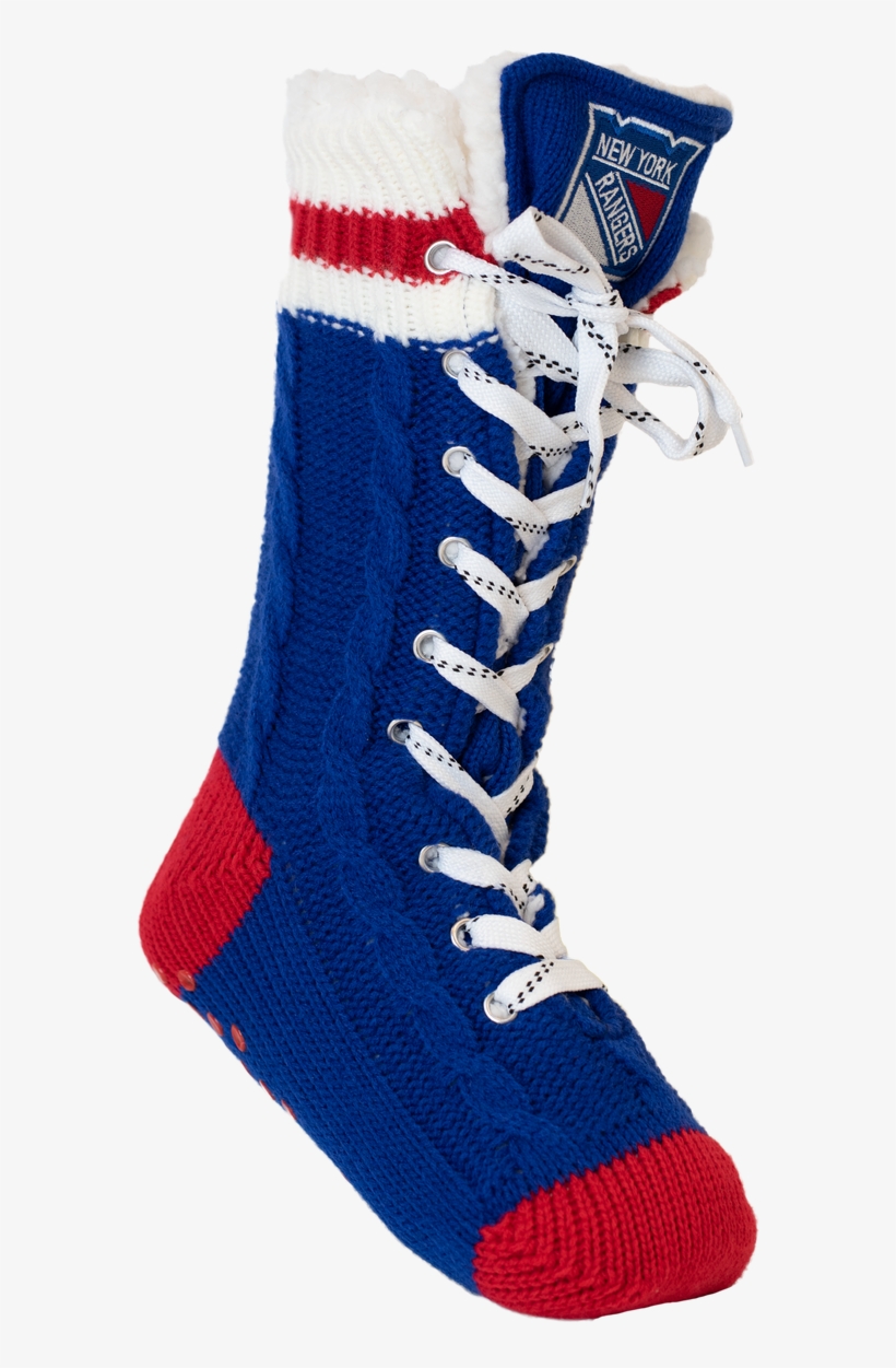 New York Rangers Nhl Slipper Skates - Sock, transparent png