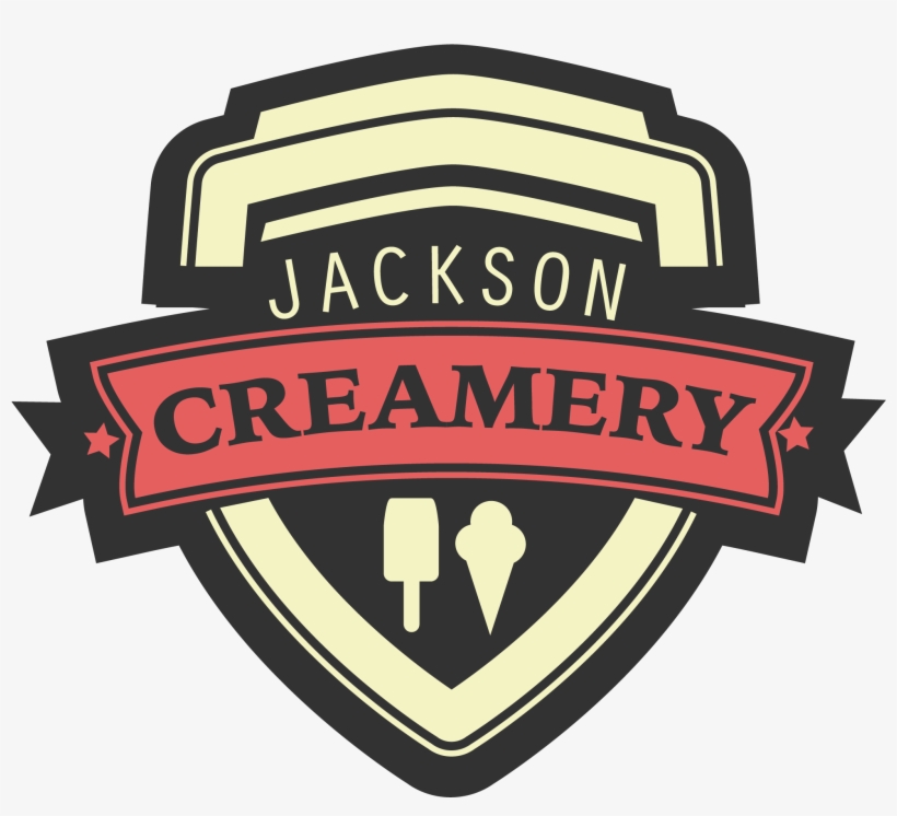 Jackson Creamery 2 Vintage Logo - Emblem, transparent png