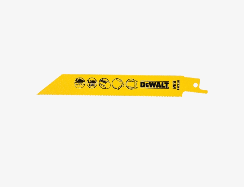 Dewalt Sabre Saw Blade Dt2384-qz For Metal, Sheet Metal, - Dewalt, transparent png