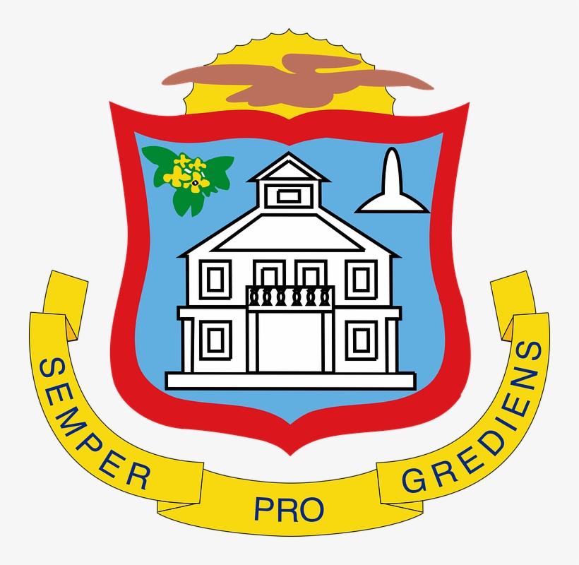 Coat Of Arms Sint Maarten Free Vector - St Maarten Court House, transparent png