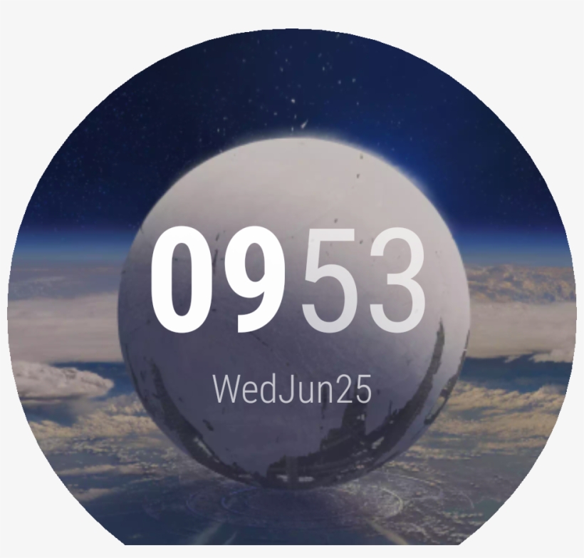 Destiny Watch Face Preview, transparent png