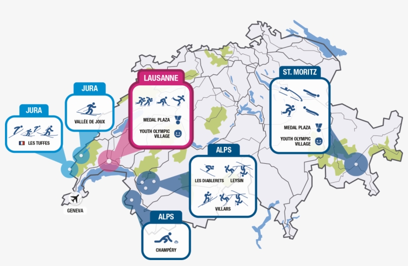 The City Of Lausanne Will Be At The Heart Of The Youth - Map, transparent png