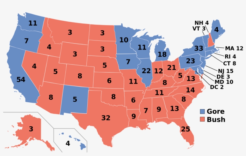 Bush V - - Us Election 2016 Vs 2012, transparent png