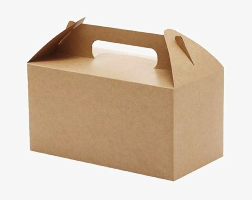 Cardboard Carton Png Image Background - Box With Carry Handle, transparent png