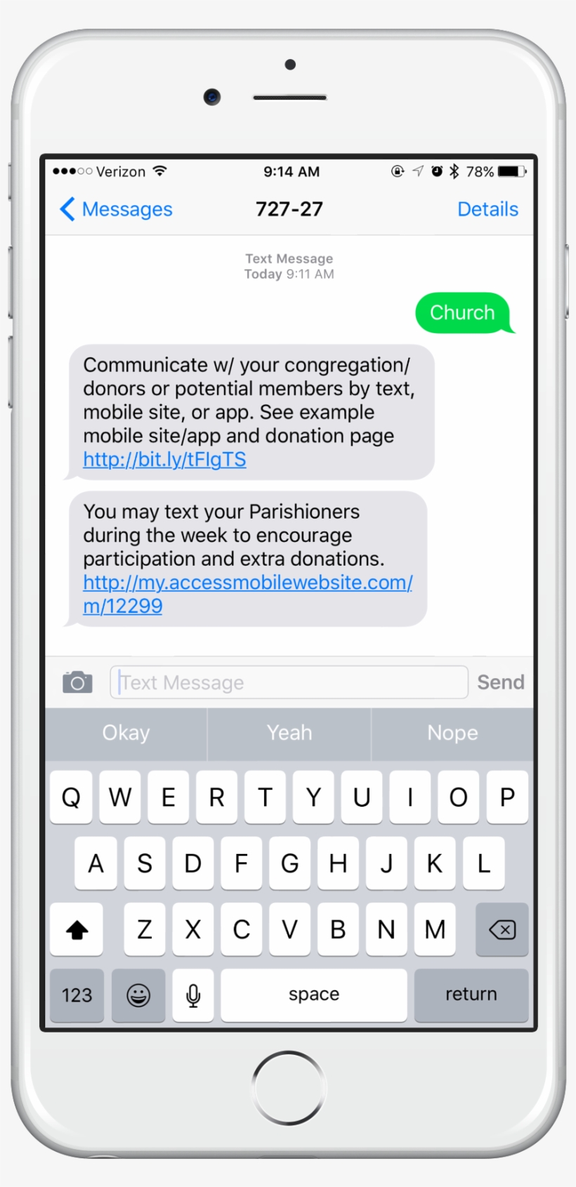 Iphone Showing How A Church Member Would Opt Into The - Number Is No Longer Available Text, transparent png