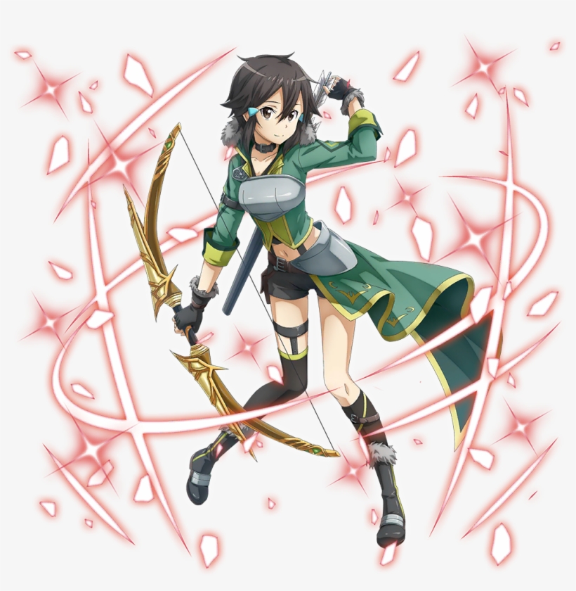 Full Sized Pictures Of Sinon, Yuuki, Silica And Lisbeth - Cartoon, transparent png