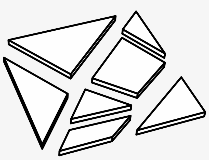 Black Stroked, White Filled Object - Чёрно Белые Тамблер, transparent png