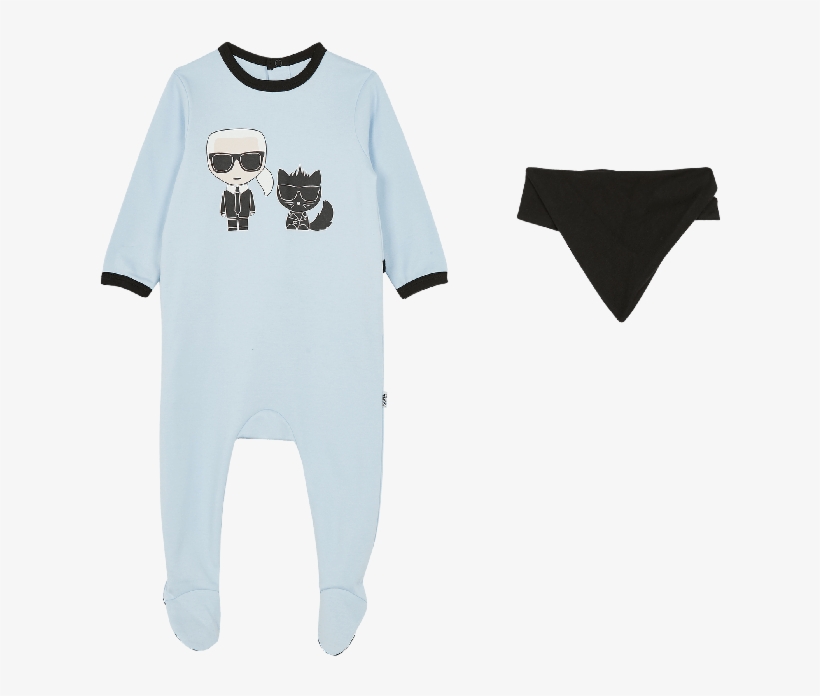Blue Karl & Choupette Baby Onesie Gift Set - Elephant, transparent png
