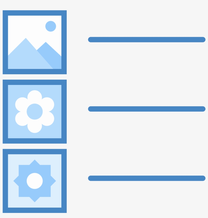 The Content Icon Is Represented With Squares That Have, transparent png