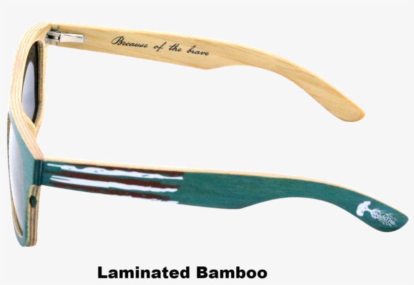 Limited Edition America - Bamboo American Flag Sunglasses, transparent png