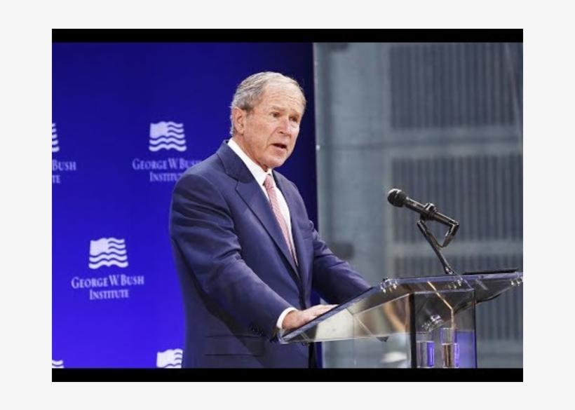 Bush Attacks Trump - Public Speaking, transparent png