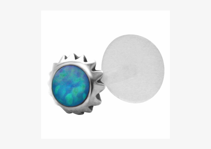 Freshtrends Light Sapphire Ab Cabochon Tribal Sun Sterling - Opal, transparent png