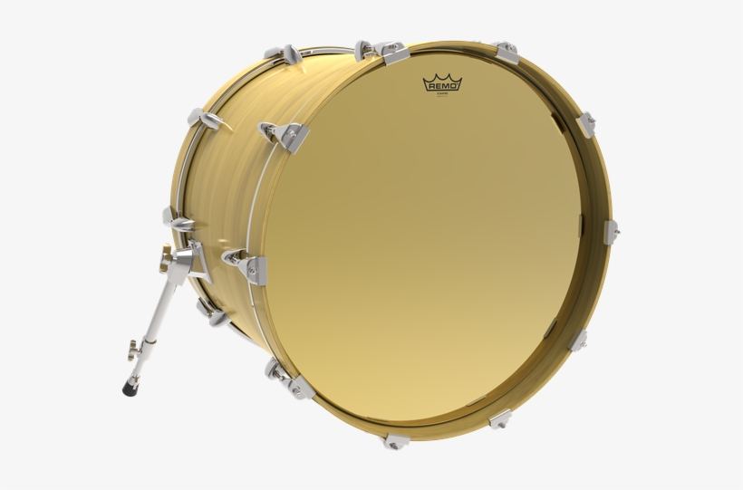 Ambassador® Starfire Gold Image - Remo Powerstroke Pro Bass Clear Drumhead, transparent png