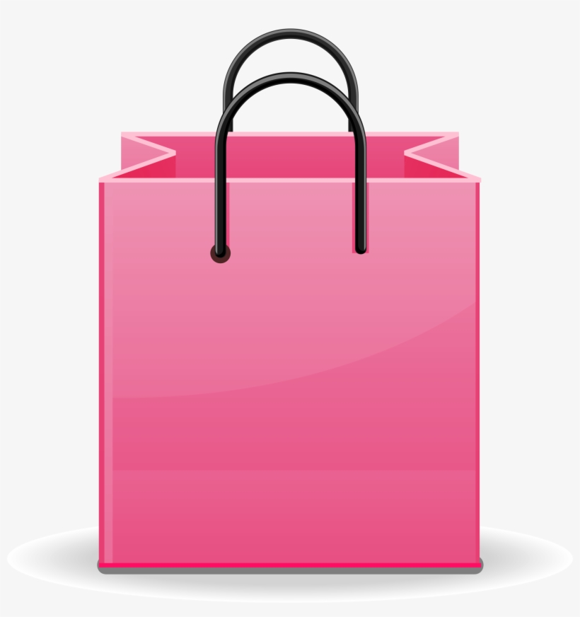 Reusable Shopping Transprent Png Free Download Pink - Pink Gift Bag Png, transparent png