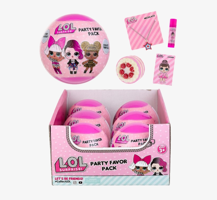 L - O - L - Surprise Party Favor Ball - Box, transparent png