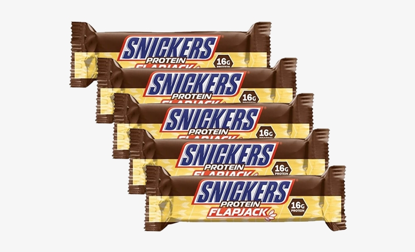 Snickers Protein Flapjack Riegel 5er Pack - Mars Snickers Protein Bar New, transparent png