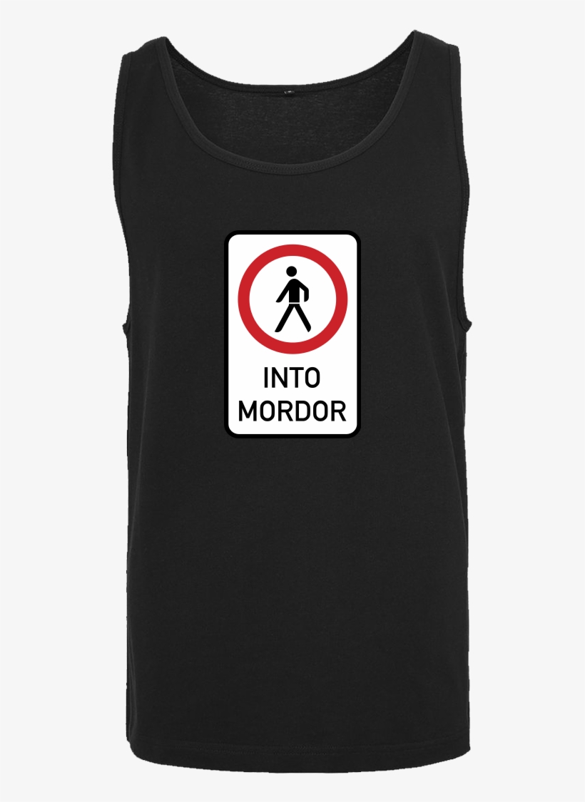 Do Not Walk Into Mordor T-shirt Tanktop Men Black - Verbot Für Fußgänger, transparent png