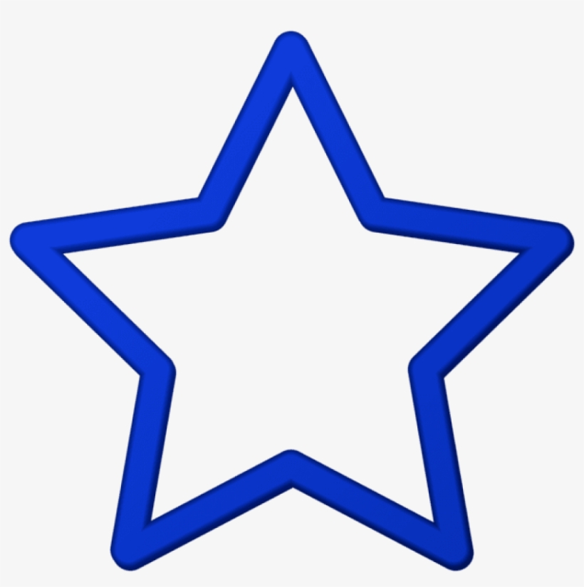 Free Png Download Blue Star Border Frame Png Clipart - Blue Star Clipart Png, transparent png