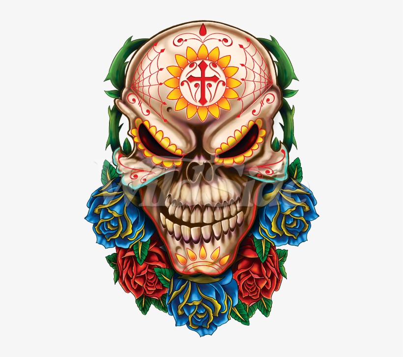 Evil Day Of The Dead Skull - Day Of The Dead Skulls Evil, transparent png