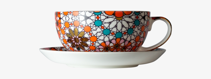 Dazed And Dazzled Red Tea Cup And Saucer Set, Fine - Coffee Cup, transparent png