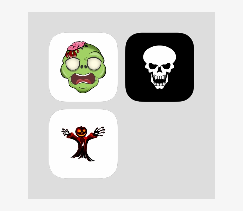 Halloween Monster Bundle 9 - Skull, transparent png