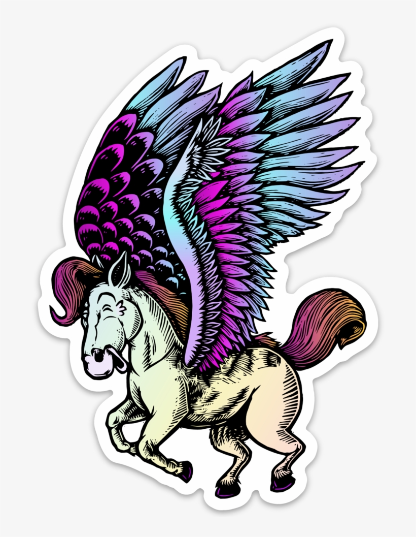 Image Of Pegasus Sticker, transparent png