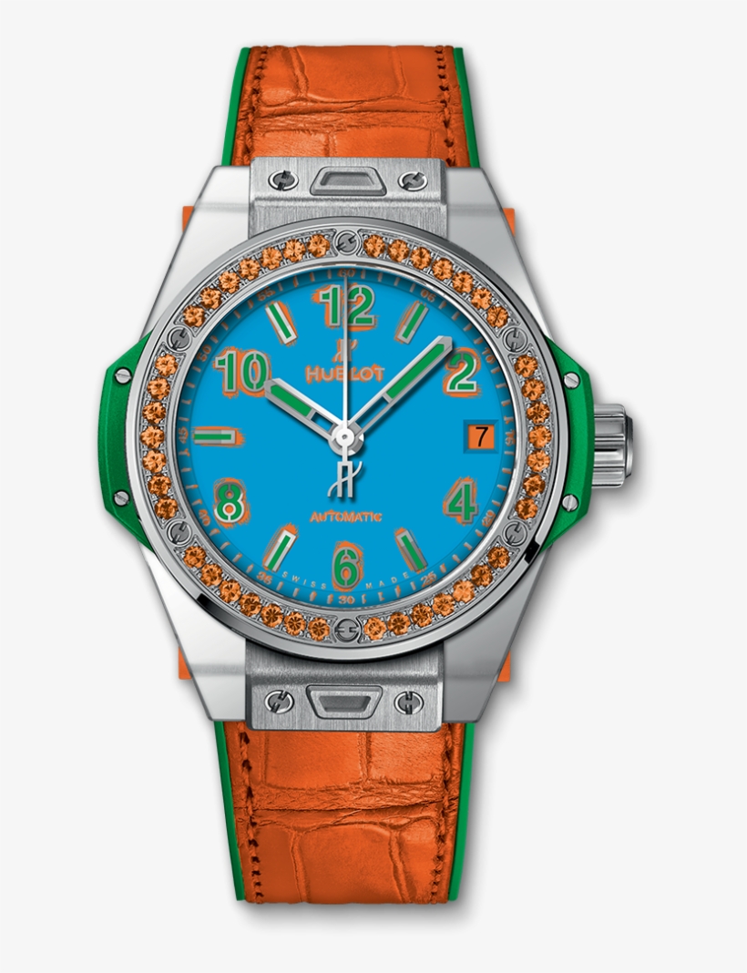 Big Bang One Click Pop Art Steel Orange - Hublot Pop Art Watch, transparent png