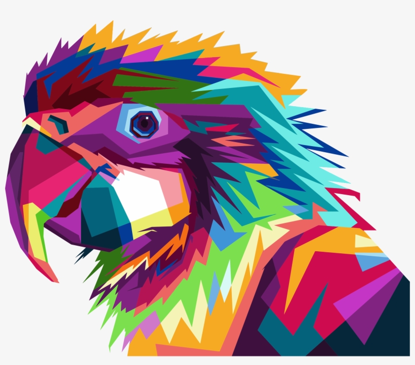 Big Image - Pop Art Illustration Bird, transparent png