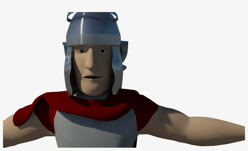 Roman Soldier With Helmet Before Texture - Cartoon, transparent png