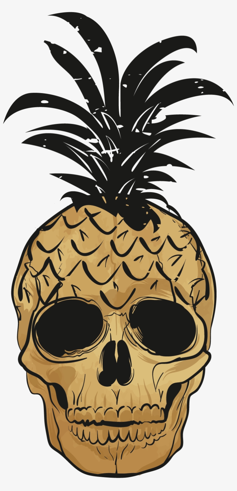 Pop Art Pineapple Wall Art Sticker - Piña Vector Png, transparent png