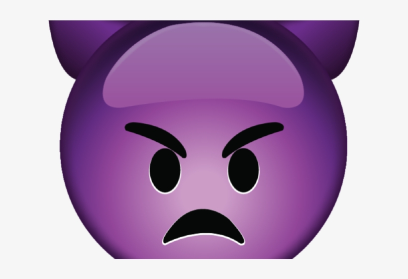 Purple Devil Emoji Png, transparent png