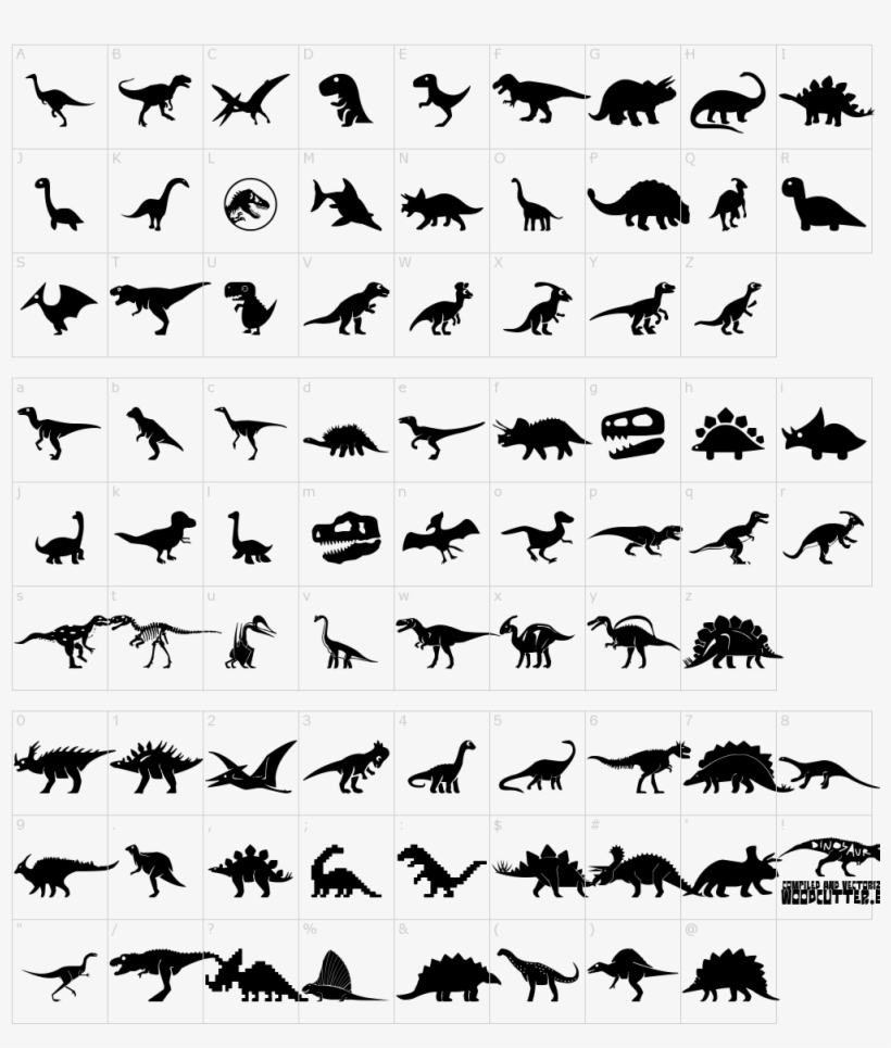 Font Characters - Silhouette, transparent png