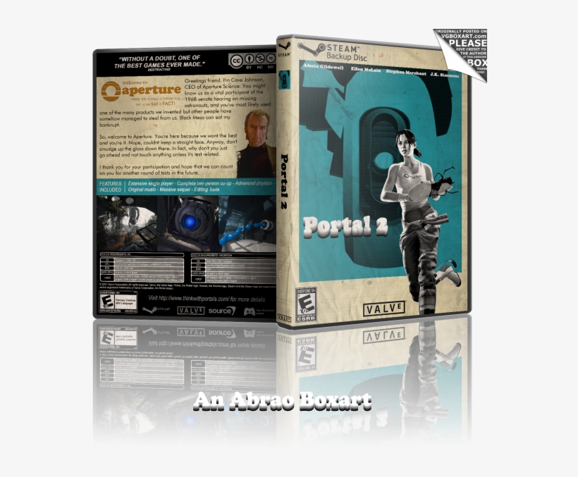 Portal 2 Box Art Cover - Portal 2, transparent png