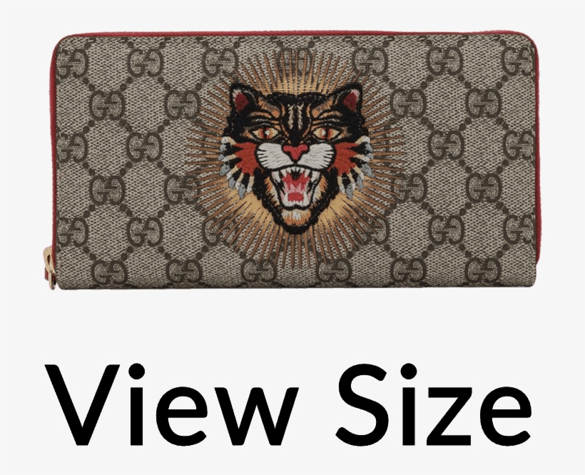 Gucci Gg Supreme Angry Cat Long Zip Around Wallet - Tory Burch Mcgraw Whipstitch Tote, transparent png