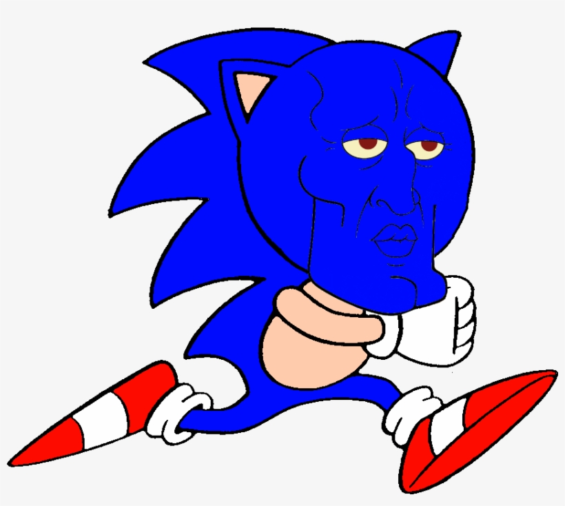 Sexy Sonic Photo Sexyfacesonic - Cartoon, transparent png
