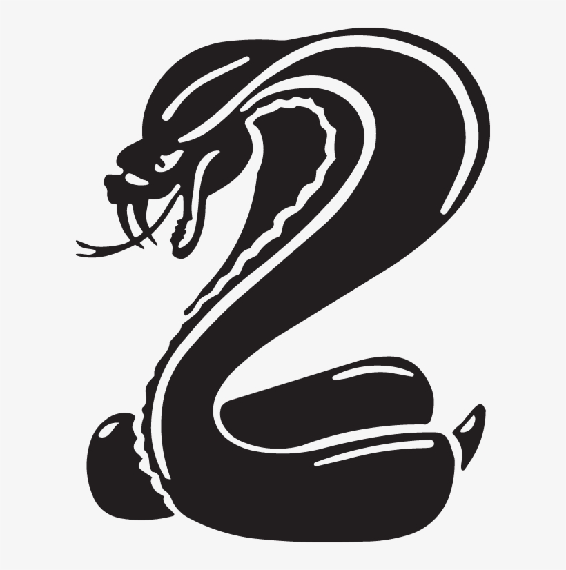 600 X 746 2 - Black And White Cartoon Cobra, transparent png